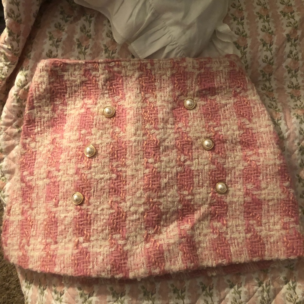 Loveshackfancy Gibson Skirt Pink Hills